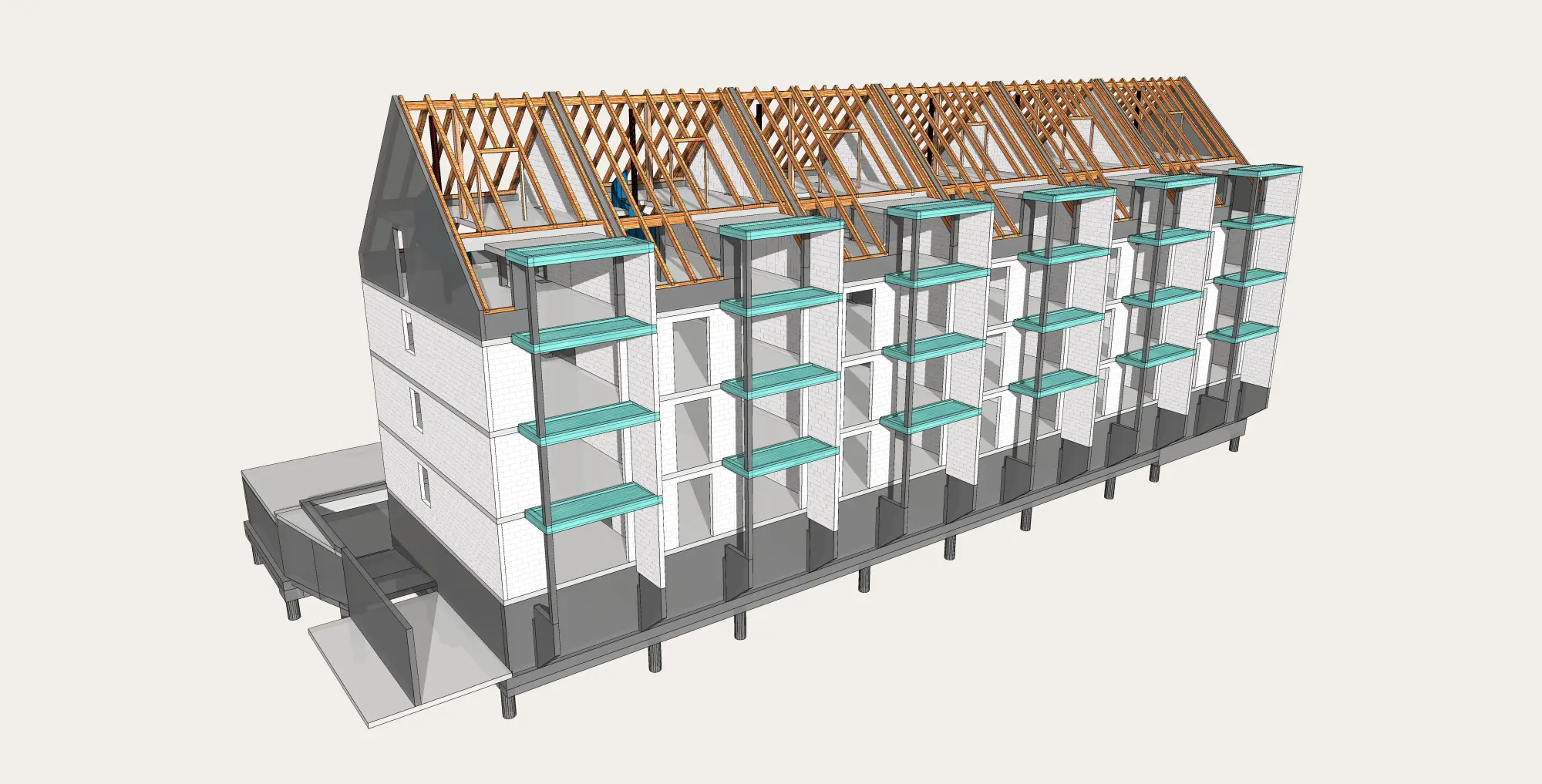 3D Holzkonstruktionspläne mit Revit