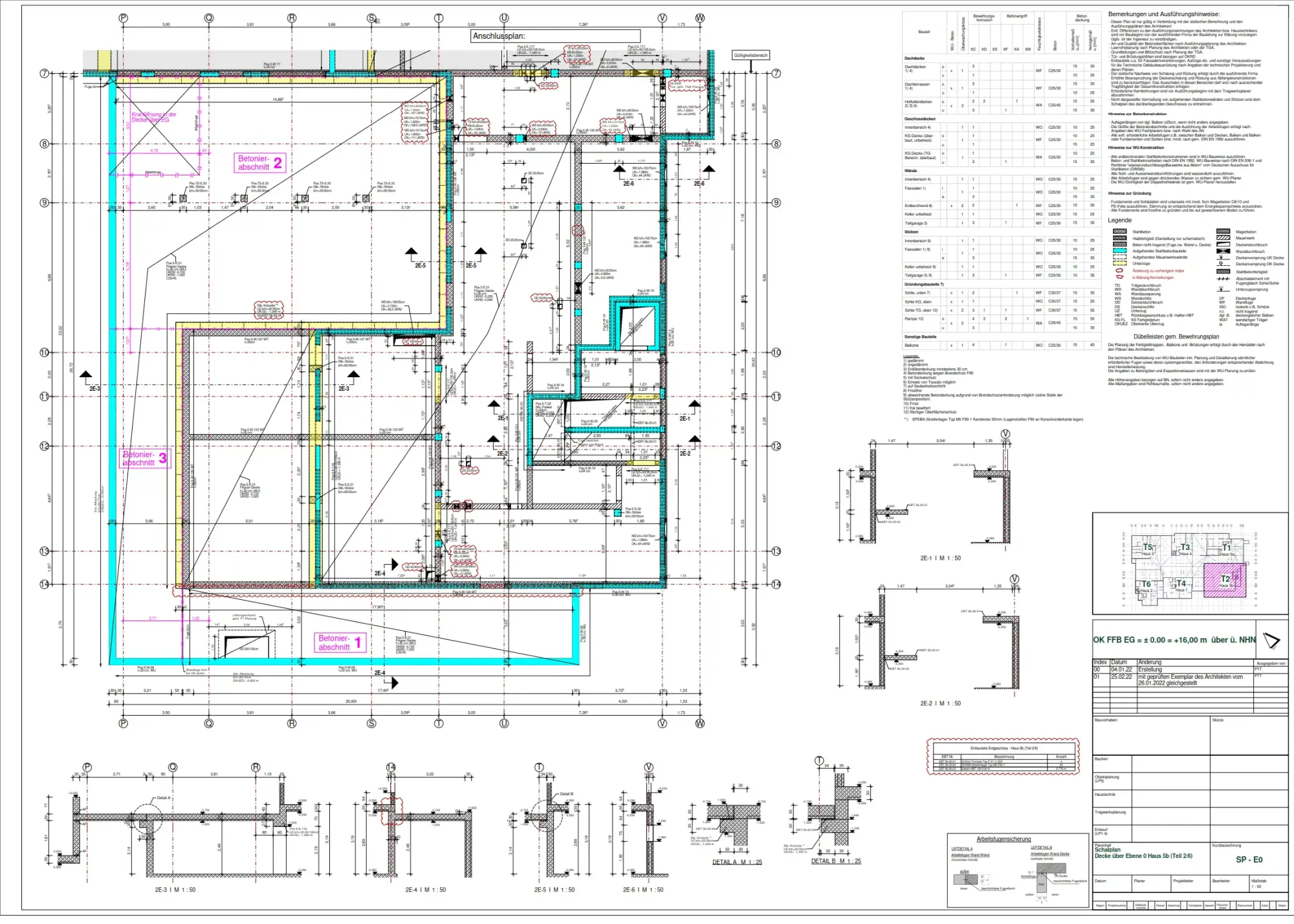 Schalplan Regelgeschoss